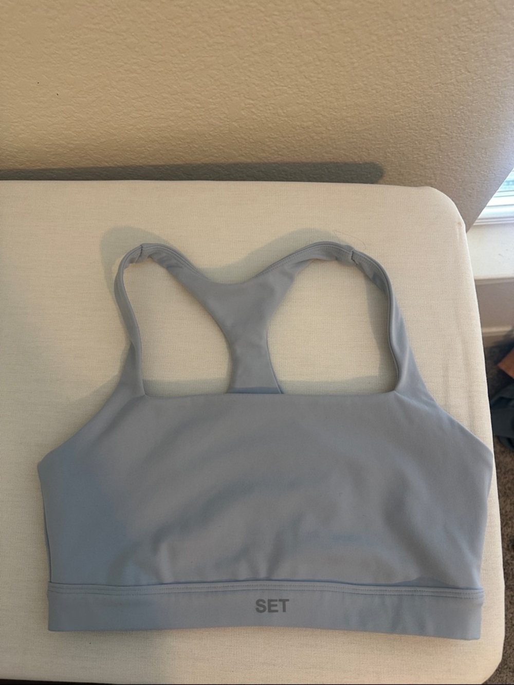 SET Active Powder Blue Racerback Sports Bra